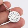 Sterling Silver BFF Necklace Engraved Inspirational Message You Are My Sunshine My only Sunshine Pendant Jewelry Gift For Women