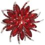 seven wolves Womens Austrian Crystal Brooch Wedding Flower Leaf Bouquet Brooch