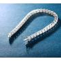 14K White Gold Plated Cubic Zirconia Classic Tennis Bracelet for Women Men 4mm Wedding jewelry
