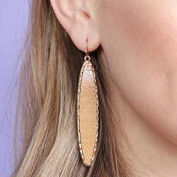 Bohemian Geometric Natural Wood Statement Earrings - Laser Cut Texture Ethnic Wooden Leaf, Teardrop, Moroccan Dangles