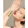 QTMY Alloy Metal Gold Thin Thread Wire Open Cuff Wide Bracelet Bangle