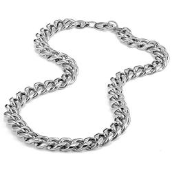 Urban Jewelry Ultra Thick and Wide 316L Stainless Steel Mens Chain Necklace (19,21,23 inches)