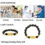 PLTGOOD Feng Shui Black Obsidian Wealth Bracelet, Pi Xiu Bracelet for Men Women - Dragon Lucky Charm Bracelet Attract Hand Carved Mantra Elastic Bead Bracelet