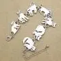 RechicGu Egyptian Bastet Cat Kitten Pet Animal Charms Chain Link Bracelet Bangle Gift RechicGu Egyptian Bastet Cat Kitten Pet Animal Charms Chain Link Bracelet Bangle Gift