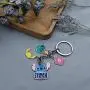 Funny Stitch Gift Lilo & Stitch Inspired Gift Hibiscus Flower Jewelry Stitch Keychain Touch Me and I Will Bite You Hawaiian Trip Gift