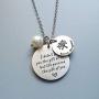 Stepdaughter Gift - I Didnt Give You the Gift of Life But Life Gave Me the Gift of You - Family Tree Pendant Necklace Step Daughter Gifts from Stepmom or Stepdad