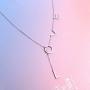S925 Sterling Silver Jewelry Forever Love ''LOVE'' Pendant Necklace 18+2''