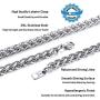 PROSTEEL Stainless Steel Chain Necklace for Men Women, Wheat Chain/Rope Chain/Box Chain, Black/Silver/Gold Tone, W:3mm/6mm, L: 18/20/22/24/26/28/30 inch, Come Gift Box