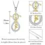 CUOKA MIRACLE Cross Necklace, Rose Flower Pendant Necklace 18k Rose Gold Plated Jewelry Gift for Women CUOKA MIRACLE Cross Necklace, Rose Flower Pendant Necklace 18k Rose Gold Plated Jewelry Gift for Women