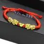 Feng Shui The Best Red String Bracelet with Double Pi Xiu/Pi Yao and Golden Wealth Ingots Bracelet Jewelry Attract Wealth and Good Luck Feng Shui The Best Red String Bracelet with Double Pi Xiu/Pi Yao and Golden Wealth Ingots Bracelet Jewelry Attract Wealth and Good Luck