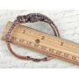 Alilang Copper Tone Amethyst Colored Rhinestones Alligator Crocodile Bangle Bracelet