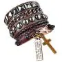 Y-blue Multilayer Bracelet Fashion Punk Leather Woven Braided Cross Bangle Wrist Cuff Wristband… Y-blue Multilayer Bracelet Fashion Punk Leather Woven Braided Cross Bangle Wrist Cuff Wristband…
