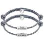 Personalized Magnetic Couple Bracelets,Braided Bracelet with Magnetic Charm for Couple Gift Jewelry 2pcs