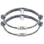 Personalized Magnetic Couple Bracelets,Braided Bracelet with Magnetic Charm for Couple Gift Jewelry 2pcs