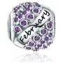 FOREVER QUEEN Birthstone Charms for Charms Bracelet- 925 Sterling Silver Bead Openwork Charms, Happy Birthday Charms for Bracelet and Necklace