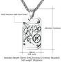 U7 Men Steampunk Jewelry Stainless Steel Rope Chain Cool Gear Pendant Necklace