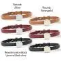 Stainless Steel fashion Memorial Urn Bracelet Genuine Leather Bracelet Cremation Ashes Keepsake Urn Link for women Bangle