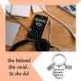 EIGSO Accountant Keychain CPA Keychain She Believed She Could Accouting CPA Graduation Gift Calculator Charm Jewelry