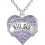 Jewelry Necklace Gifts for Sisters, Big Sis & Lil Sis Heart Necklace Set for 2, Sister Necklaces, Big & Little Sisters Birthday Gifts, Granddaughter Gifts, Christmas Stocking Stuffers Jewelry Necklace Gifts for Sisters, Big Sis & Lil Sis Heart Necklace Set for 2, Sister Necklaces, Big & Little Sisters Birthday Gifts, Granddaughter Gifts, Christmas Stocking Stuffers
