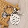 CENWA Court Reporter Gift Court Reporter Always Get The Last Word Keychain Stenographer Gift Retirement Gift for Court Reporter