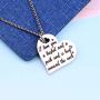 Detailed I Love You a Bushel and a Peck and a Hug Around The Neck Keychain Gift for Her