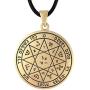 Bronze Seventh Pentacle of Mars Success Talisman Necklace