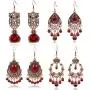 18 Pairs Vintage Statement Drop Dangle Earrings Bohemian Leaf Tassel National Style Hollow Earrings for Women Girls