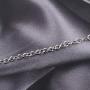 Vanbelle Sterling Silver Jewelry Hand-Made Fancy Infinity Link Chain Bracelets with Rhodium Plating for Women and Girls