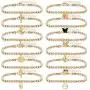 HaHaGirl 12 Pieces Anklets for Women Cute Charms Butterfly Acrylic Ankle Bracelets Colorful Rhinestone Anklets Set Boho Beach Layered Chain Anklets for Girls Foot Jewelry HaHaGirl 12 Pieces Anklets for Women Cute Charms Butterfly Acrylic Ankle Bracelets Colorful Rhinestone Anklets Set Boho Beach Layered Chain Anklets for Girls Foot Jewelry