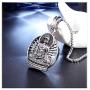 Xusamss Titanium Steel Buddha Religious Pendant Necklace,22inches Link Chain