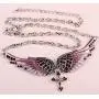 Szxc Jewelry Womens Crystal Guardian Angel Wings Cross Choker Pendant Necklaces 18''+2'' Szxc Jewelry Womens Crystal Guardian Angel Wings Cross Choker Pendant Necklaces 18''+2''