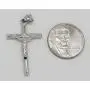 LooptyHoops 14k Gold Crucifix Cross Pendant Charm