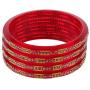 Efulgenz Fashion Jewelry Indian Bollywood Crystal Rhinestone Acrylic Resin Wedding Bridal Bracelet Bangle Set