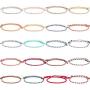 16-20 Pcs Woven Wrap Friendship Bracelets Handmade Braided Friendship Bracelet Adjustable Colorful Beaded Bracelet Colorful Wrist Cord String Strand Bracelets Woven Bohemia Jewelry