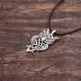 HAQUIL Owl Jewelry Owl Pendant Leather Cord Necklace for Men and Women, 19.7''