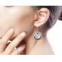 NOVICA Sterling Silver and Cultured Freshwater Pearl Drop Earrings, Moonlight Sand