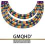 GMQHD African Magnetic Choker for women,Chunky Bib Statement Torque Clasps Multi Layers Tribal Collar Necklaces,Fashion Jewelry Sets Best Friend Gift Box.