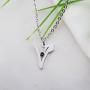 WUSUANED Stainless Steel Vegan Symbol Pendant Necklace Gift for Vegetarian