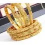 Ratna Creation SANARA Indian Bollywood Ethnic Gold Tone Crystal Stone 6 pc Bangle Bracelet Set Traditional Bangle Set Wedding Costume Jewelry Ratna Creation SANARA Indian Bollywood Ethnic Gold Tone Crystal Stone 6 pc Bangle Bracelet Set Traditional Bangle Set Wedding Costume Jewelry