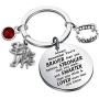 AKTAP Movie Inspired Keychain Jewelry Vampire Fans Gift Always Remember Youre Braver Than You Think