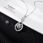MUATOGIML Mothers Birthday Gifts 925 Sterling Silver Love You Mom Heart Infinity Pendant Necklace for Women Nana