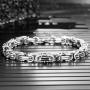 INBLUE 8mm Wide 316L Stainless Steel Bracelet Byzantine Link Chain Bracelet for Men Women Boys Water Resistance (5 Colors - Silver Black Gold Silver and Silver and Gold, 4 Lengths - 7.5'' 8'' 8.5'' 9'')