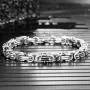 INBLUE 8mm Wide 316L Stainless Steel Bracelet Byzantine Link Chain Bracelet for Men Women Boys Water Resistance (5 Colors - Silver Black Gold Silver and Silver and Gold, 4 Lengths - 7.5'' 8'' 8.5'' 9'')