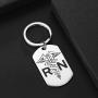 Udobuy Nurse Keychain Gifts - Nursing Keychain Jewelry Perfect Nurses Appreciation Gift for Birthday Graduation Christmas Caduceus Symbol RN Nurses Prayer Keyring