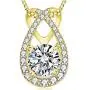 VAN RORSI&MO Heart Necklace-14k Yellow Gold Plated Teardrop Necklace-5A Cubic Zirconia Heart Pendant Necklace-Jewelry Gifts Necklaces for Women