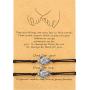 WILLBOND 2-Piece Pinky Promise Bracelets Friendship Couple Distance Matching Graduation Bracelet Bohemia