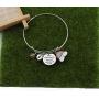 AKTAP Mommy of Rainbow Baby Gift Pregnancy Bracelet After Every Storm There is A Rainbow of Hope Feet Charm Bracelet Baby Loss Mom Miscarriage Je