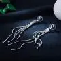Kemstone Fashion Rose Gold/Silver Long Tassel Earrings for Women Kemstone Fashion Rose Gold/Silver Long Tassel Earrings for Women