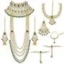 I Jewels Traditional Ethnic Indian Kundan Dulhan Bridal Jewellery Set for Women I Jewels Traditional Ethnic Indian Kundan Dulhan Bridal Jewellery Set for Women