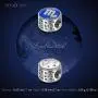 NINAQUEEN 11MM Blue Enamel Zodiac Sign Bracelet Charm 925 Sterling Silver Constellation Beads Charms for Pandöra Bracelets European Necklace Valentines Birthday Gifts for Wife Mom Girlfriend